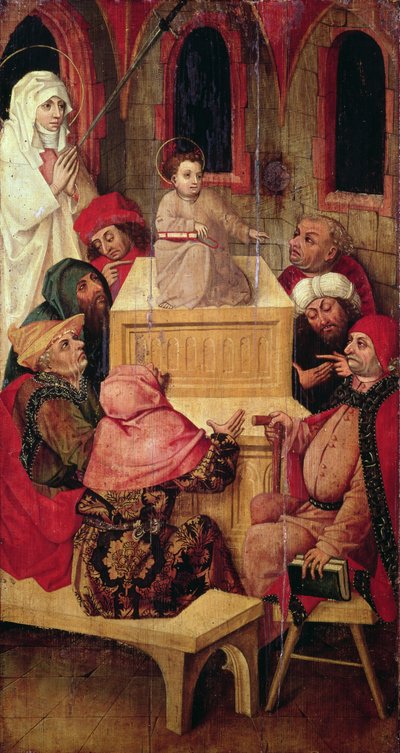 Gesù dodicenne nel tempio da Second Master of Aranyosmarot